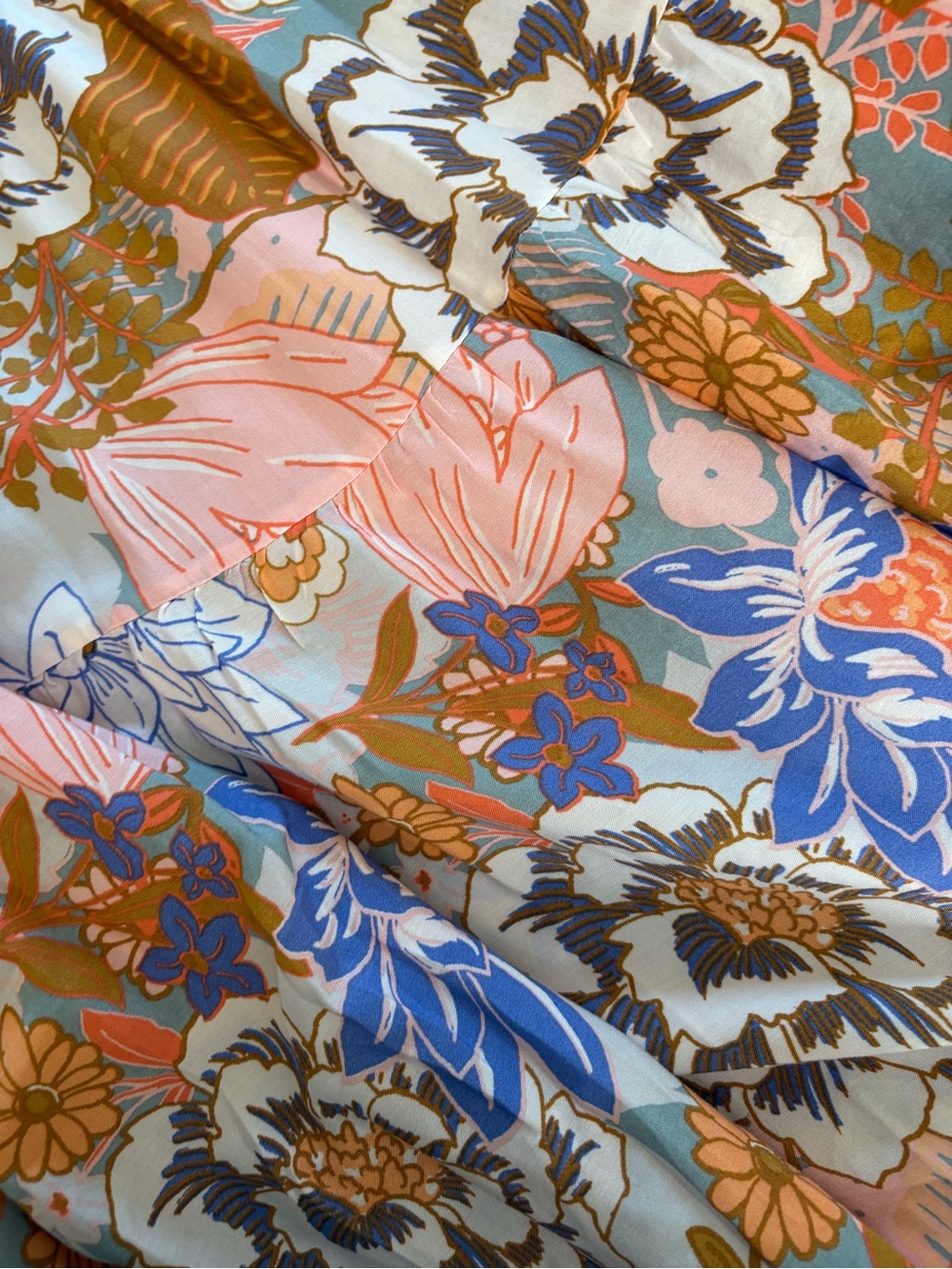 Anthropologie Abel the Label Midi Maxi Floral Off-Shoulder Dress. Size Small. - Picture 12 of 13